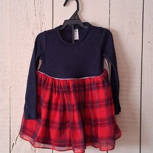 Brand New Navy and Red Plaid Dress